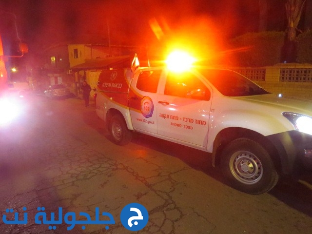 حريق في احدى المتاجر في كفر قاسم 